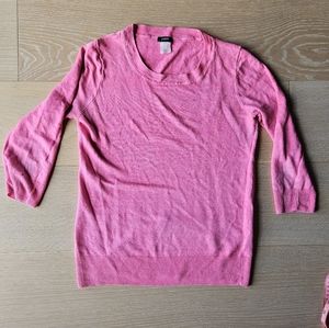 Hot pink J Crew linen top size small